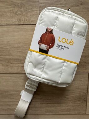 NWT Lole Cream Handwarmer Belt Bag